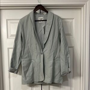 Light Green Abercrombie + Fitch Oversized Blazer, Medium